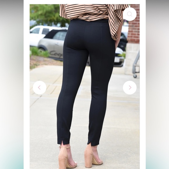 Like New SPANX BACKSEAM SKINNY PANT Black Womens SZ XS Chino Split Ankle Classic - Picture 2 of 7